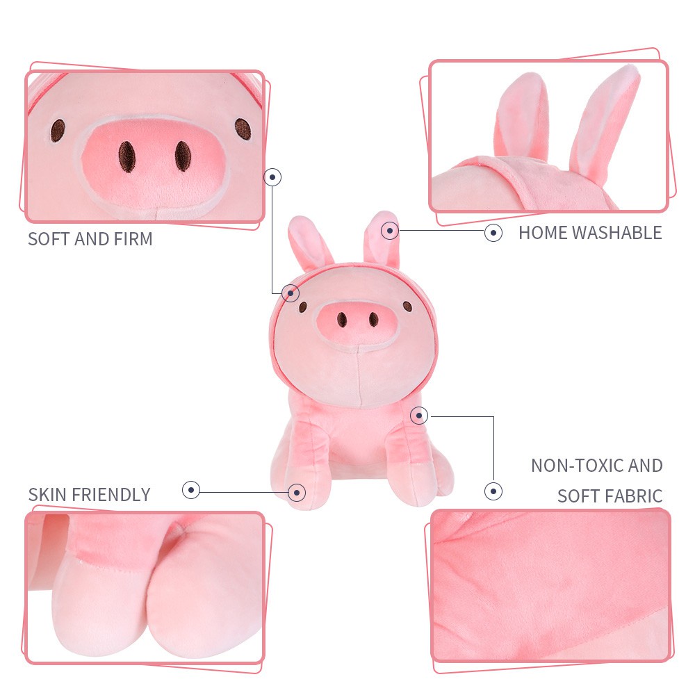 [Mã LIFECPMALL giảm 12% đơn 250K] Heo nhồi bông đáng yêu Piglet Miniso (Hồng)