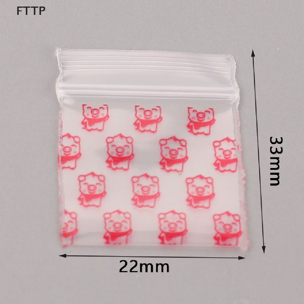 Set 100 túi zip nhựa mini đựng thuốc tiện dụng