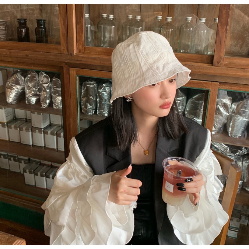 [SẴN]- Mũ nón bucket vải xô phong cách Ulzzang (M58)