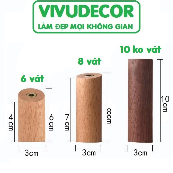 Móc treo tường Vivudecor đa năng siêu chịu lực, Móc treo quần áo trong Nhà Tắm, Nhà Bếp, Cánh Cửa.