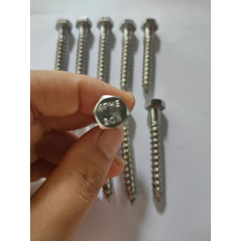 Vít phong inox 304 M8×60-vít giác inox 304
