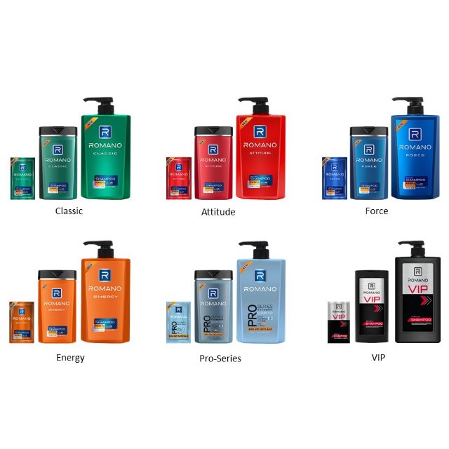 Combo Dầu gội Romano 650g + Sữa tắm Romano 380g