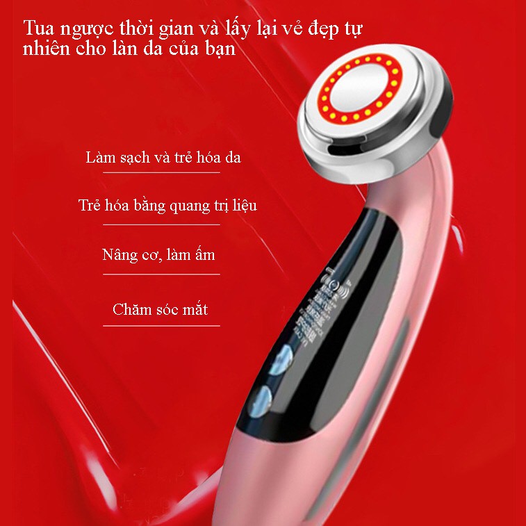 Máy matxa mặt ion cầm tay,tẩy trang bụi bẩn, hấp thụ dưỡng chất nâng cơ mặt | BigBuy360 - bigbuy360.vn