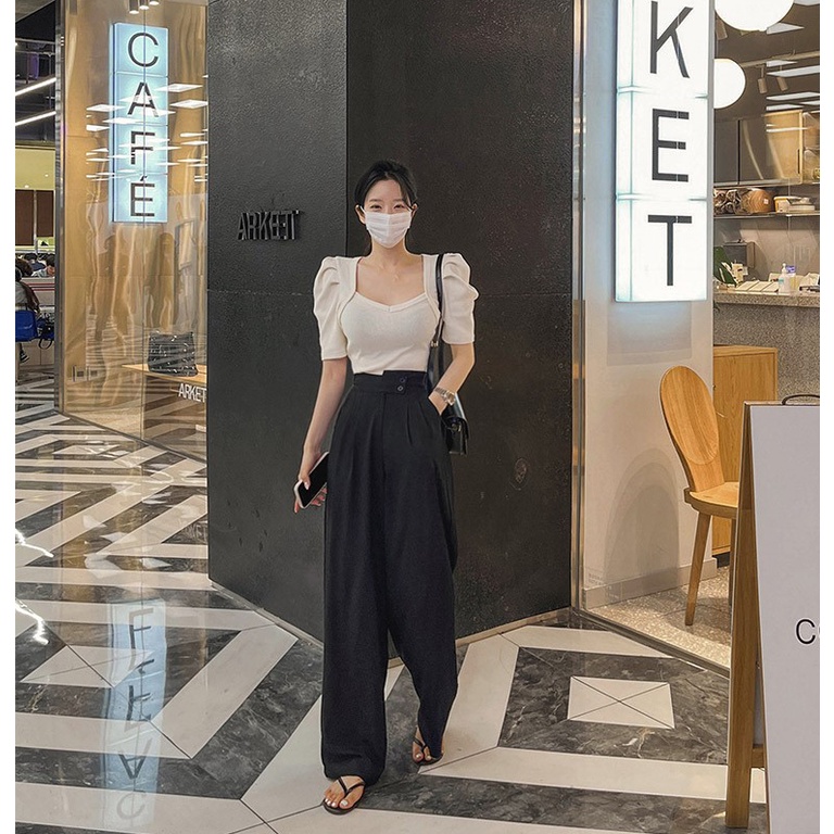 SUXI Áo Thun Tay Ngắn Dáng Ôm Màu Sắc Đơn Giản Phong Cách Hàn Quốc Thời Trang Hè Cá Tính Cho Nữ