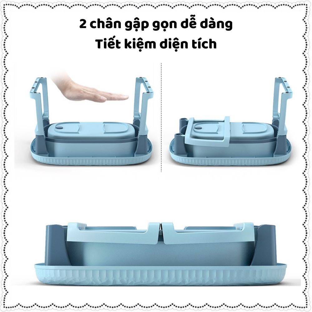 Chậu tắm, thau tắm gấp gọn cho bé cao cấp size to loại lớn lòng sâu từ sơ sinh 0-10 tuổi có ghế ngồi và chỗ cắm vòi sen