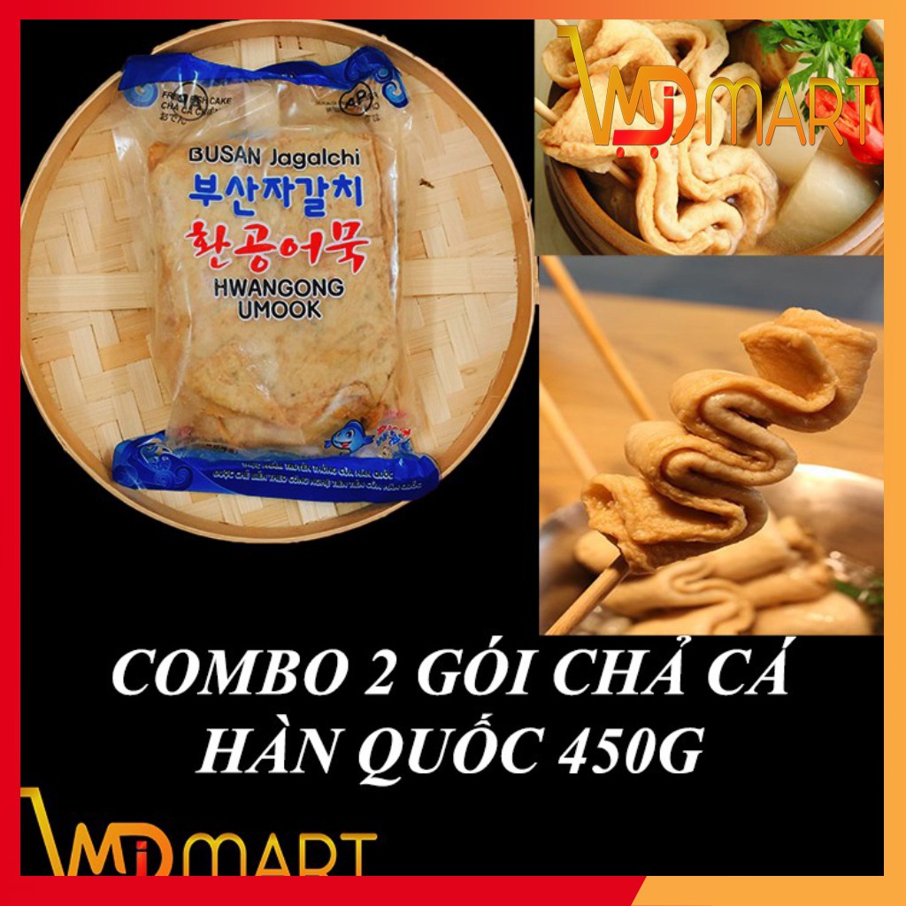 Combo 2 túi chả cá Hàn Quốc 450gr chỉ ship ở Hà Nội