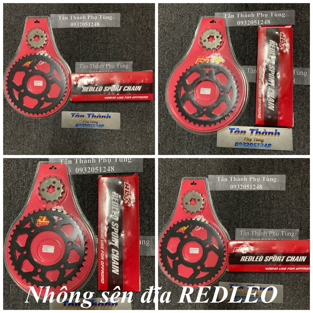 Nhông sên dĩa REDLEO : Winner, Sonic, Exciter 135, Exciter 150, Raider FI, Satria, Sirius, Winner X, Wave Blade, Dream