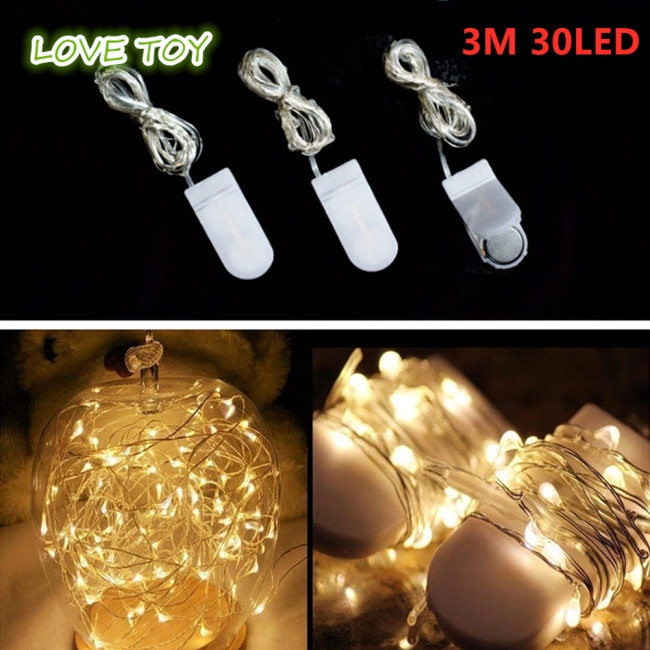 Dây đèn led 30 bóng dài 3m xinh xắn dùng trang trí