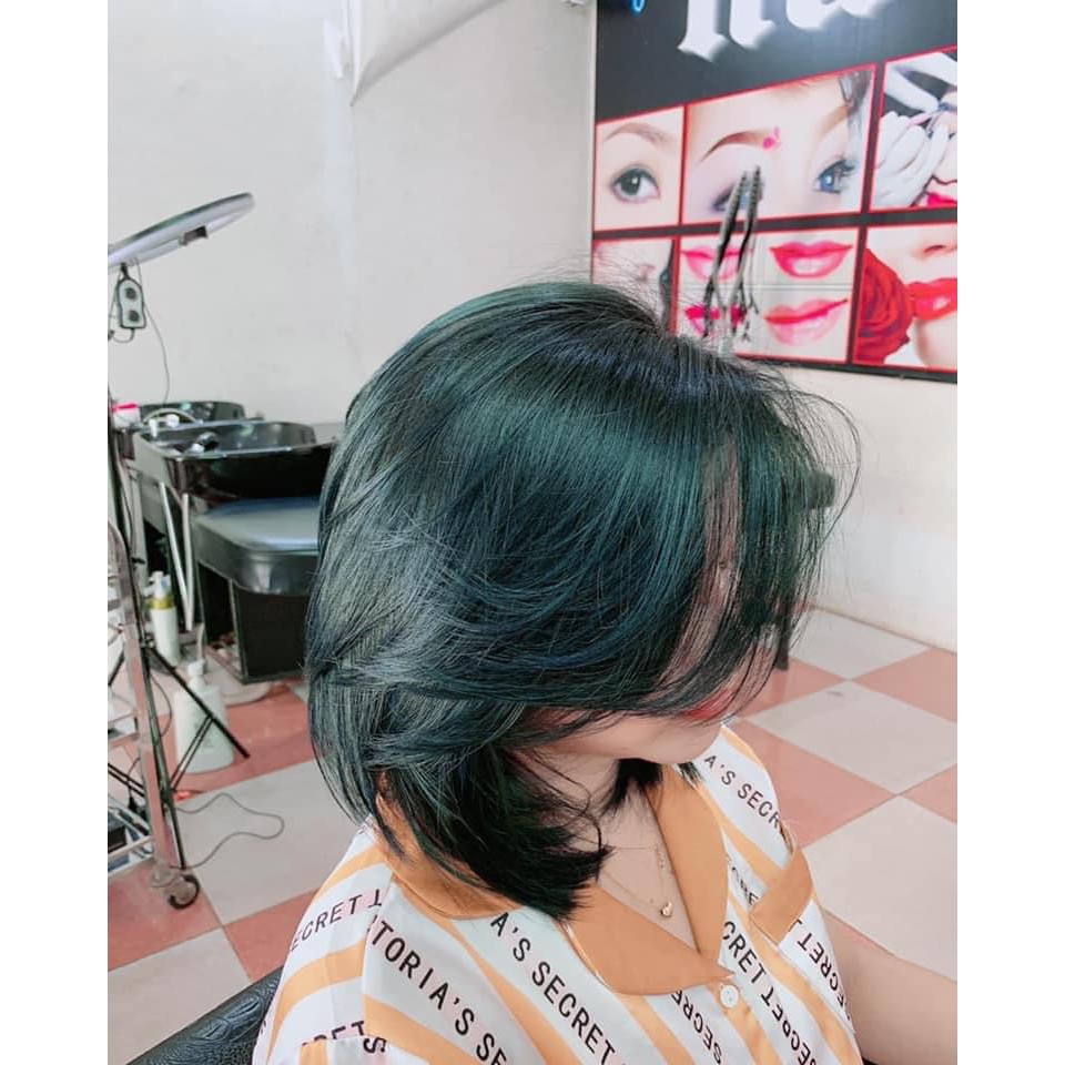 Thuốc Nhuộm Tóc Màu Xanh Rêu Đá Tplus, TNT 44/222 Peacock Green Hair Dye