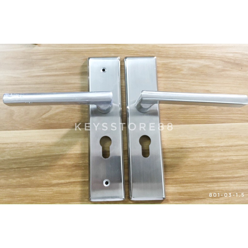 Bộ khóa tay gạt Inox 201, chiều dài 20cm, tay thẳng
