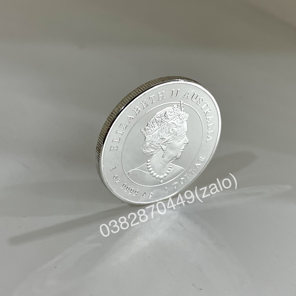 Cặp Đồng Xu Mèo Úc Mạ Vàng Và Mạ Bạc Tặng Túi Gấm Phúc Lộc Quà Tặng Lì Xì Tết 2023 May Mắn Ý Nghĩa