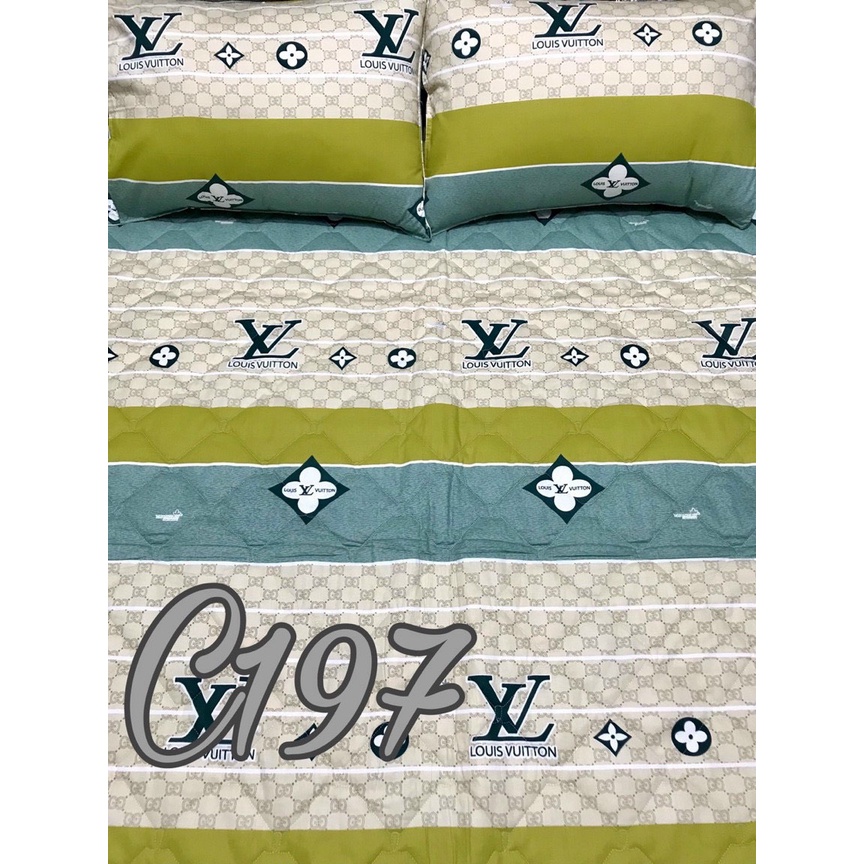bộ drap + mền chần bông Thắng lợi cao cấp ( ga giường 5 món) đủ kích thước , in logo CTY