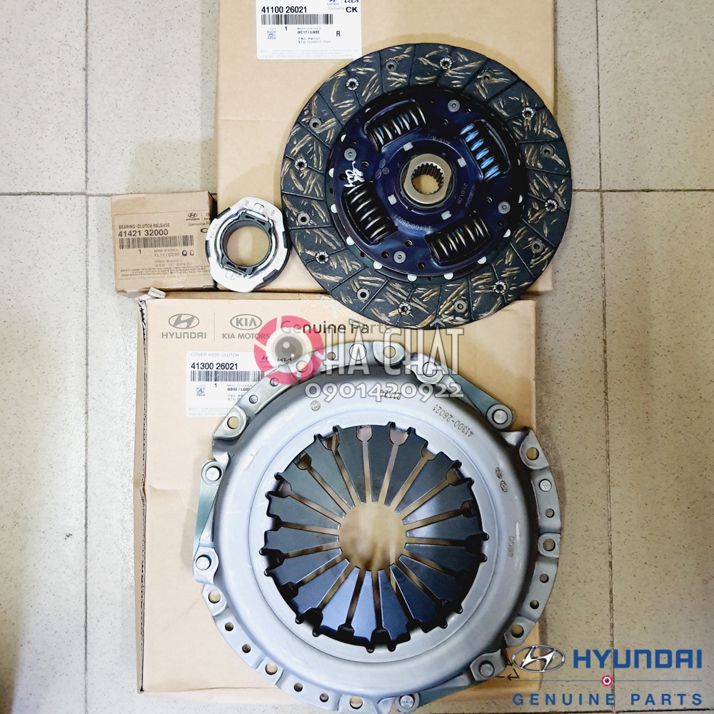 Bộ côn Hyundai Elantra chính hãng 🚘 Lá côn, bàn ép & bi tê 🎯 Nhập khẩu Hàn Quốc 🎯 4110026021 4130026021 4142132000