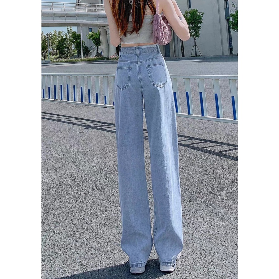Quần bò jean nữ xuông ống rộng dáng vintage hót nhất 2022 jeanTH | BigBuy360 - bigbuy360.vn