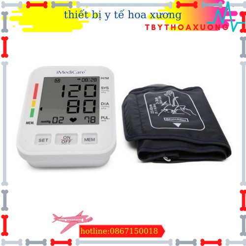 MÁY ĐO HUYẾT ÁP ĐIỆN TỬ BẮP TAY IMEDICARE iBPM-6S