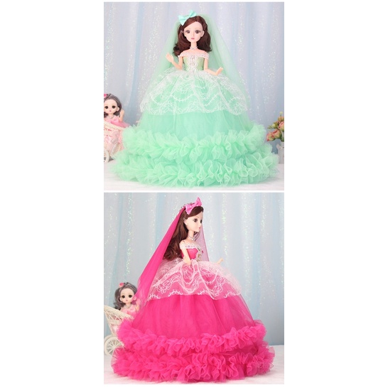 Đồ chơi búp bê barbie  Cô dâu công chúa Cao Cấp Đẹp Cho Bé Gái 45cm