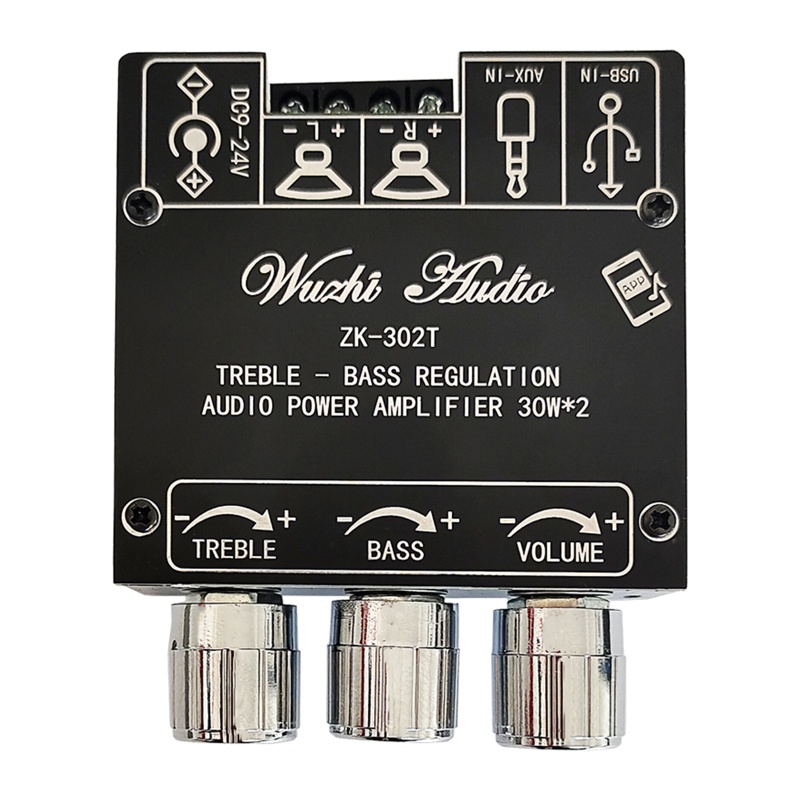Bảng Mạch Khuếch Đại Âm Thanh Bluetooth Kỹ Thuật Số ZK-302T DC