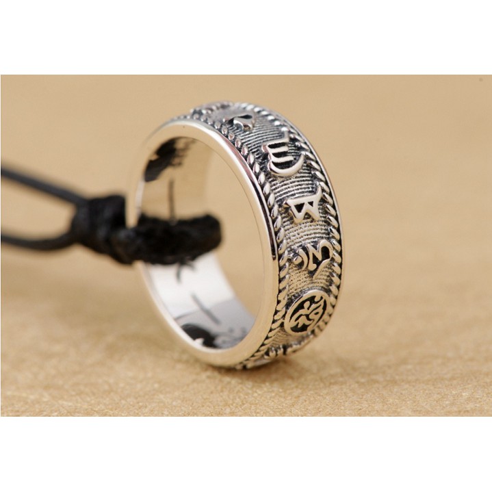 Nhẫn  Om Mani Padme Hum Tây Tạng - NH212