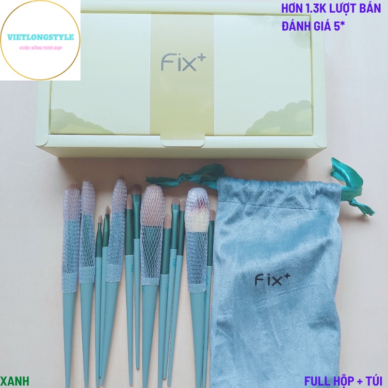 Bộ Cọ Trang Điểm Makeup Fix Set 13 Cây {FULL HỘP + TÚI}