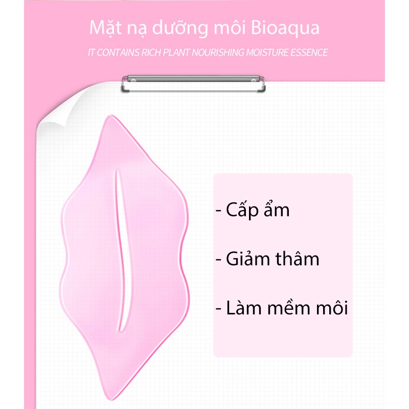 Mặt nạ môi nội địa trung Bioaqua Images collagen giảm thâm môi làm mềm môi BMNMOI1