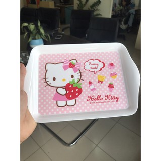 Khay mini hình chữ nhật bằng nhựa lock&lock hello kitty lkt462
