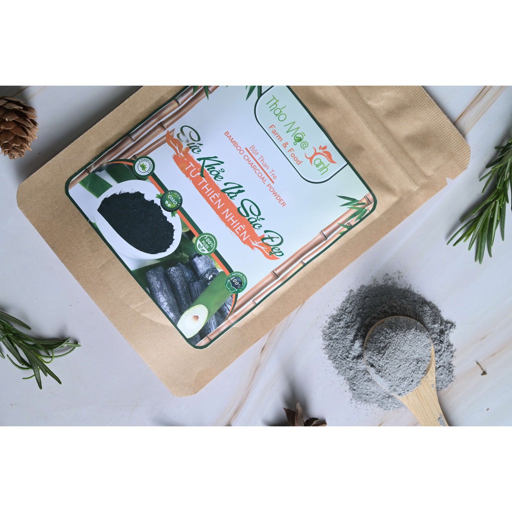 Bột Than Tre Hoạt Tính Handmade gói 100g | Thế Giới Skin Care