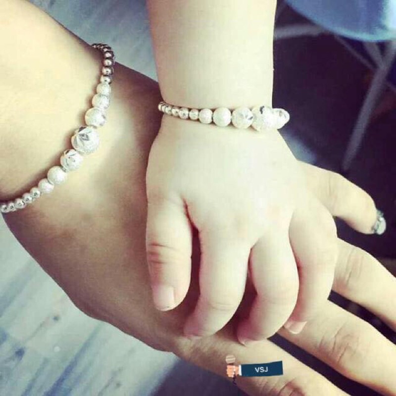 LẮC TAY BI CHO MẸ VÀ BÉ BẠC TA- LẮC TAY BI HOẠ TIẾT XINH XẮN