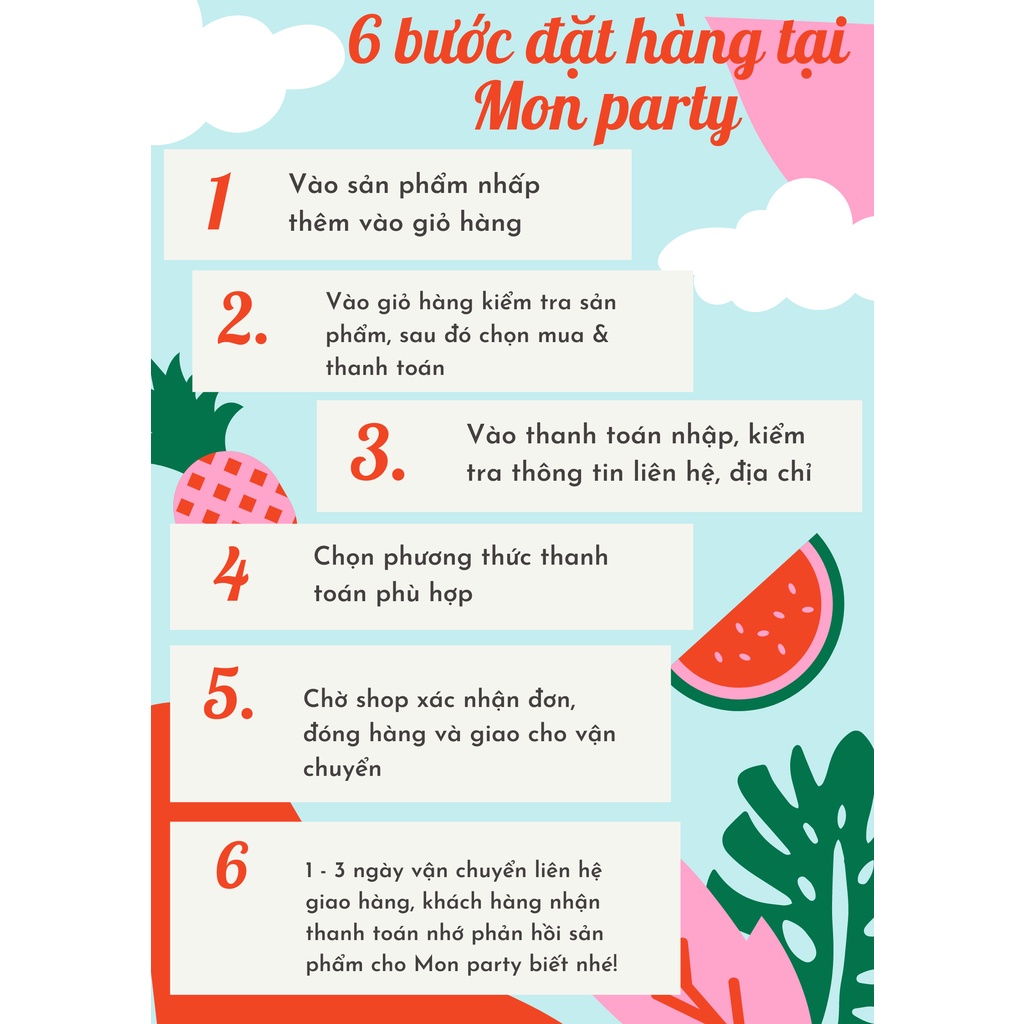 Set bóng trang trí sinh nhật Mon party kèm phông bạt in tên tuổi riêng của bé lên phông mẫu mới giá rẻ