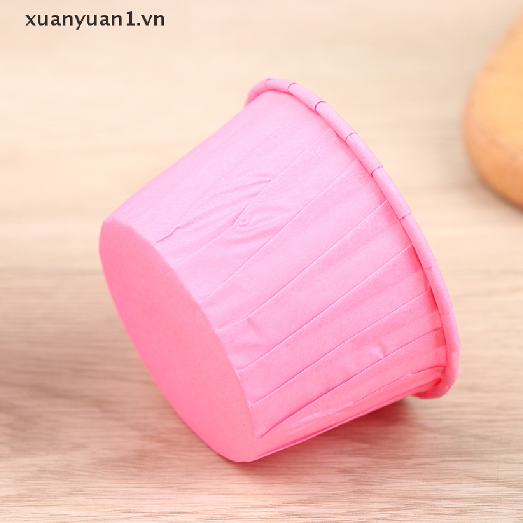 Set 50 Cốc Giấy Đựng Bánh Cupcake Nhiều Màu Sắc Cách Nhiệt Tiện Dụng