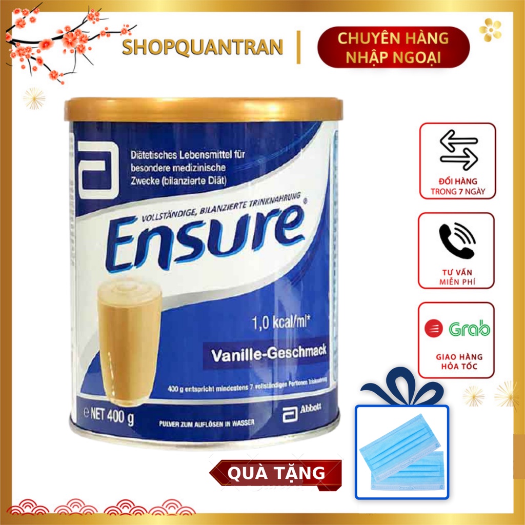 Sữa Ensure Đức 400g (Date Mới) Hương Vanila Chính Hãng Giá Tốt  Mamababyvn