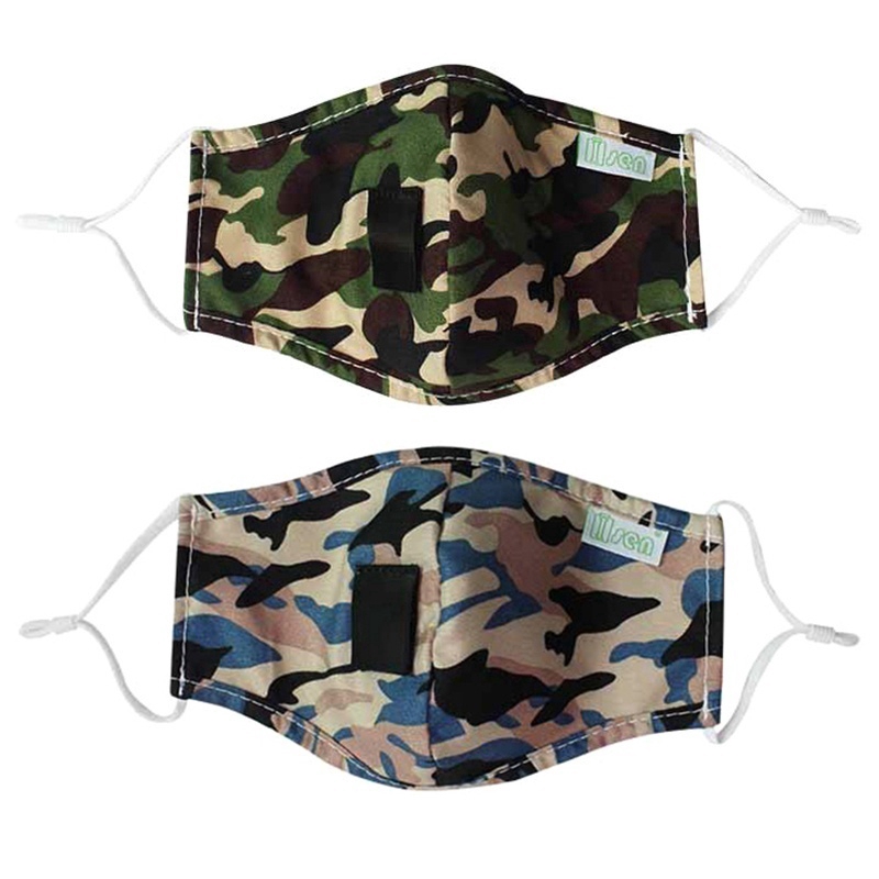 (Hàng Mới Về) Khẩu Trang Cotton Chống Bụi Thoáng Khí Họa Tiết Rằn Ri | BigBuy360 - bigbuy360.vn