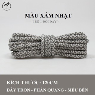 Dây giày cao cấp mẫu bản tròn phản quang siêu bền XIMO