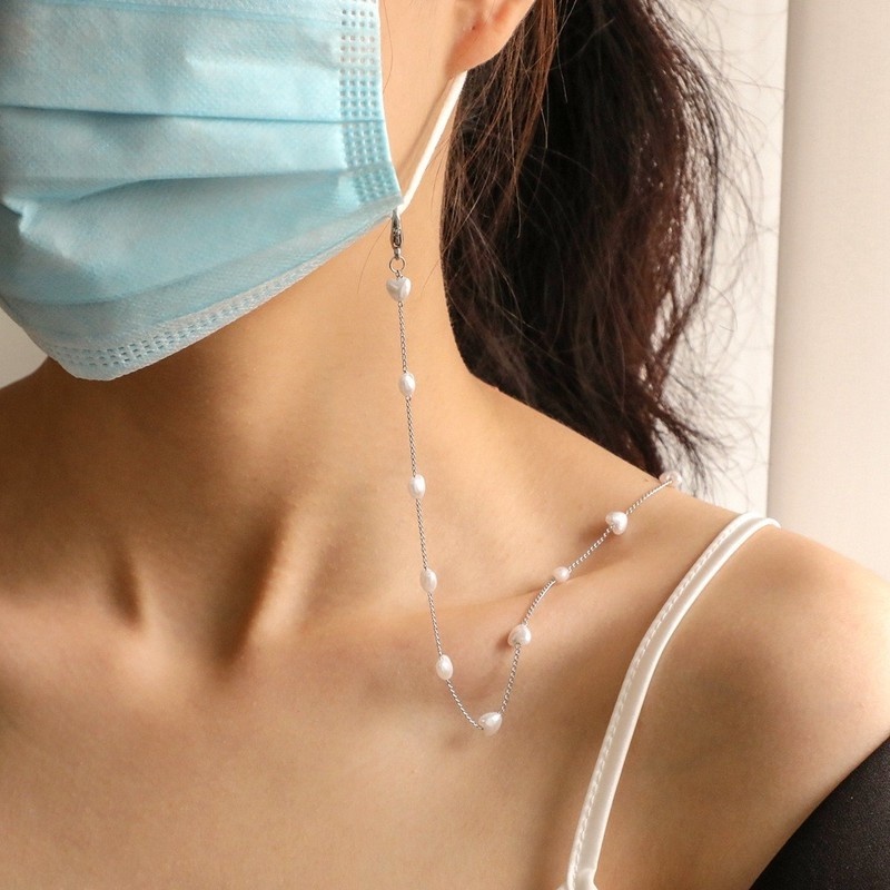 Dây Xích Gắn Mắt Kính Bằng Kim Loại Hình Ngôi Sao Năm Cánh Chống Trượt Quyến Rũ Chất Lượng Cao Hàn Quốc Cho Nữ