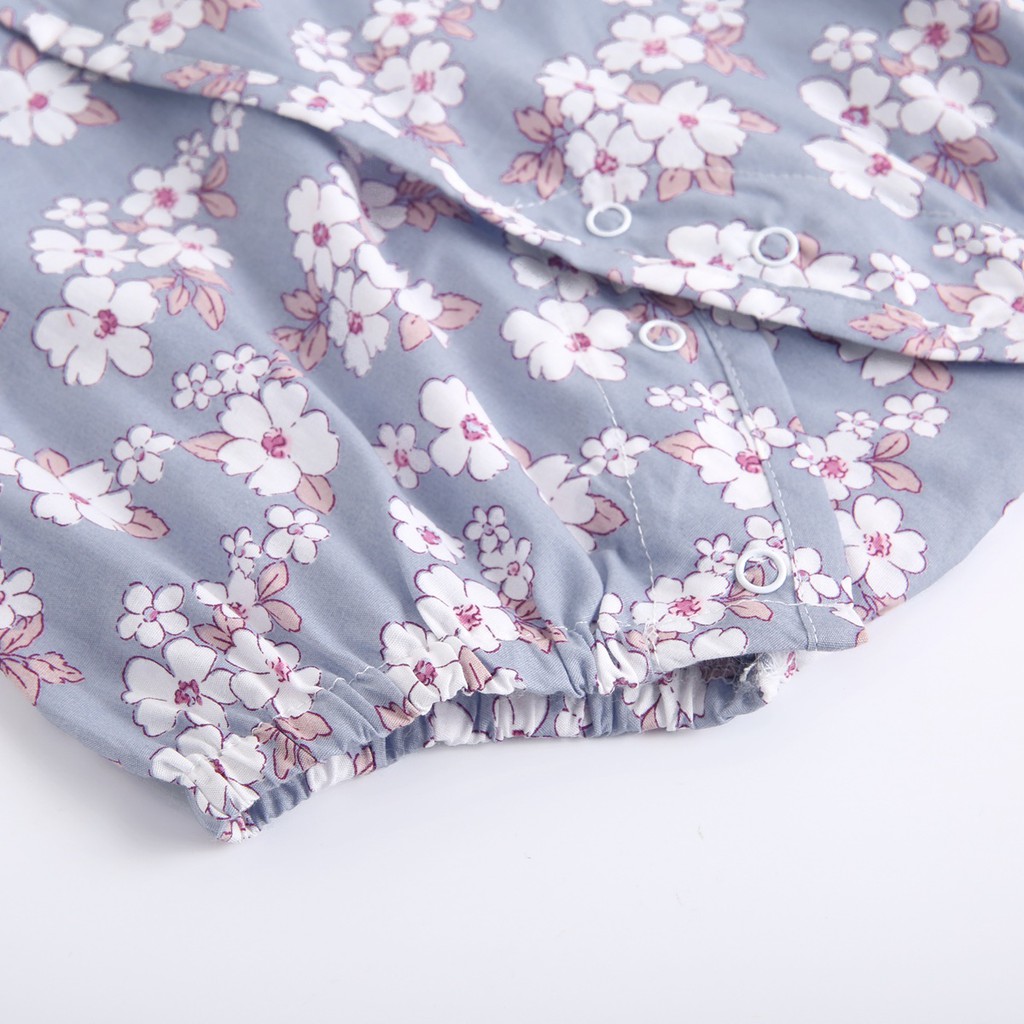 Áo liền quần Sanlutoz in hoa thời trang mùa hè cho bé