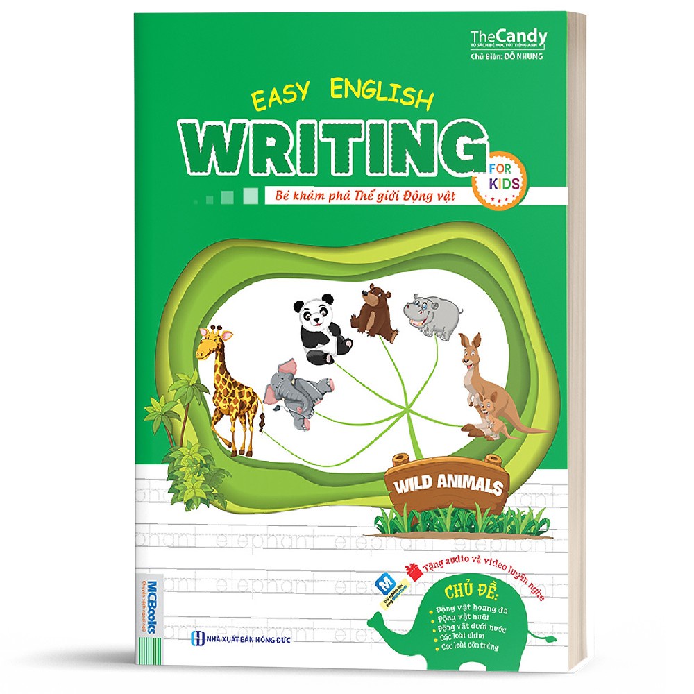 Sách Easy English Writing For Kids Bé Khám Phá Thế Giới Động Vật MCFO8781