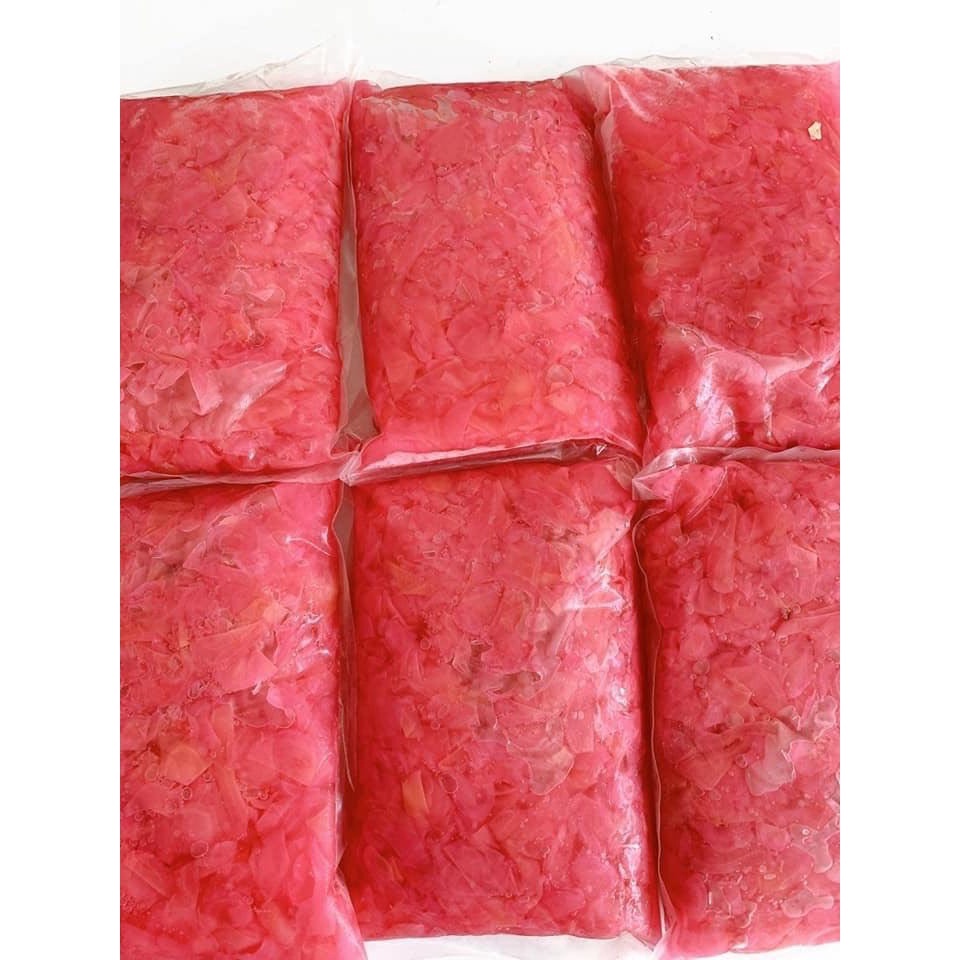 Gừng hồng  Ăn kèm sushi, sashimi Bịch 1 kg
