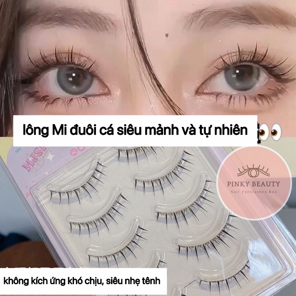 Mi giả gân trong Búp bê, gân siêu mềm 5 cặp/ hộp siêu tự nhiên, nhiều mẫu hot