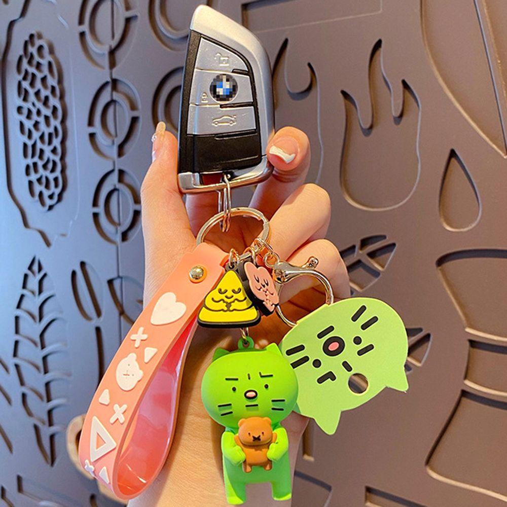 Móc Khóa Hình Mèo Nhồi Bông Dễ Thương