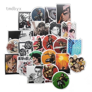 Tmdbyx Set 100 Miếng Dán Graffiti Hoạt Hình Attack On Titan Trang Trí Đa Năng
