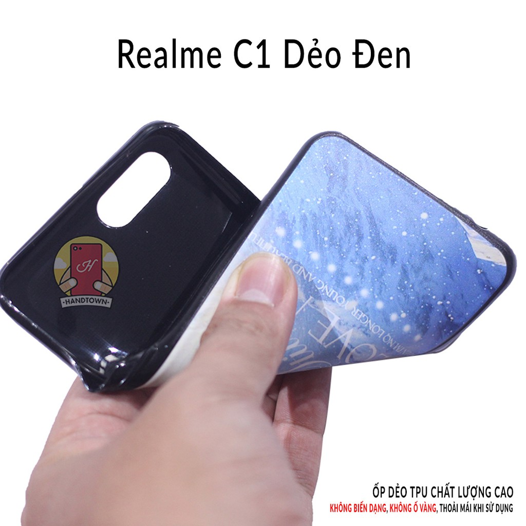 Ốp lưng Realme C1 dẻo đen in hình Phần B