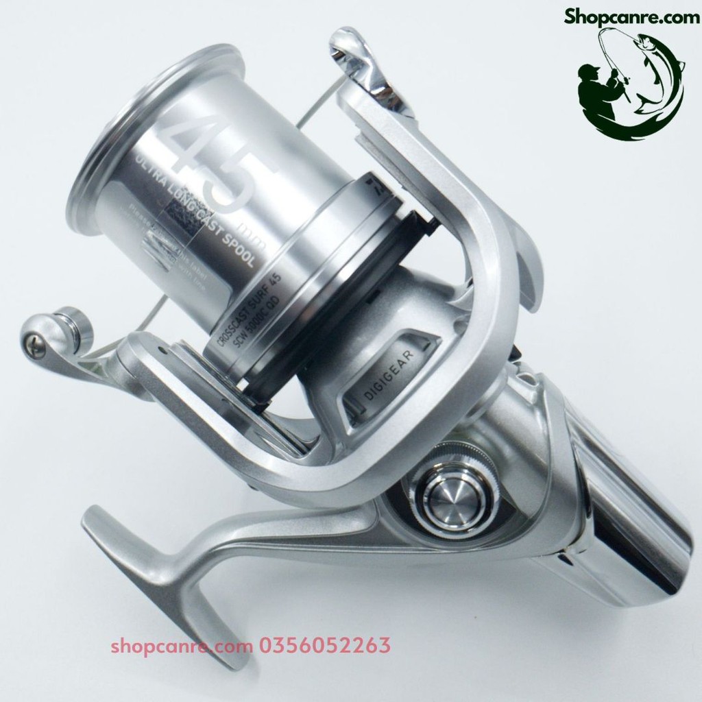 Máy câu cá lô nông DAIWA CROSSCAST SURF SCW 5000 CQD 35 45