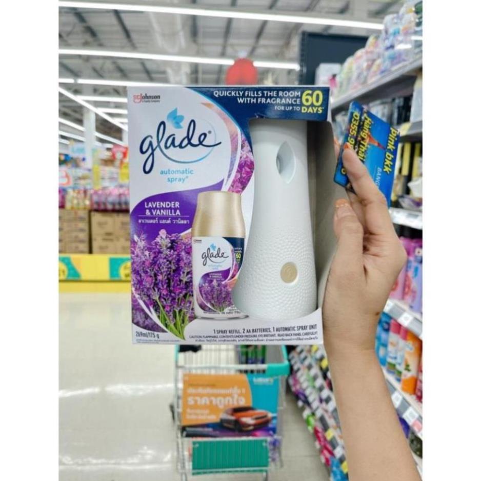 Máy xịt thơm phòng tự động GLADE hương thơm dịu nhẹ, thay lõi CHÍNH HÃNG - Bini.store.offical