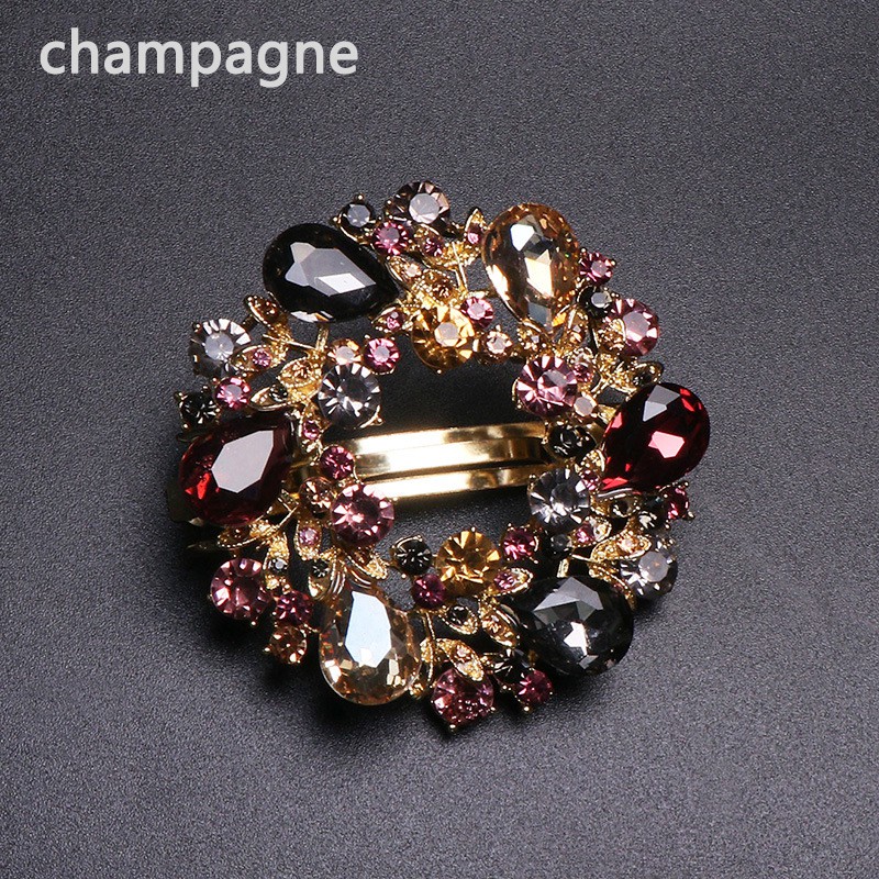 Kẹp tóc Haimeikang đính kim cương nhân tạo phong cách vintage thanh lịch cho nữ
