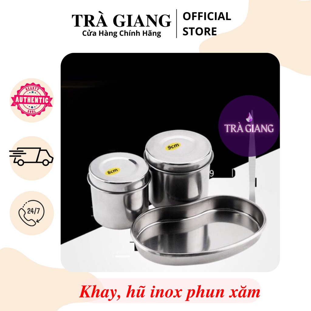 KHAY, HŨ INOX PHUN XĂM