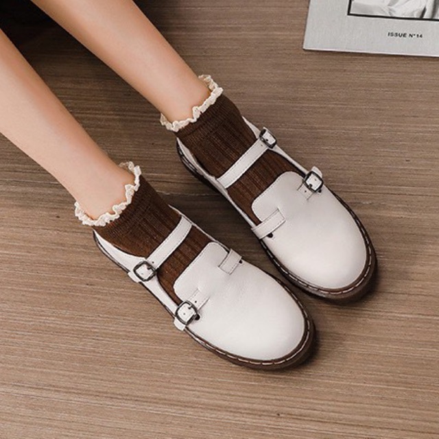 Norie strap shoes - Giày da bò nữ