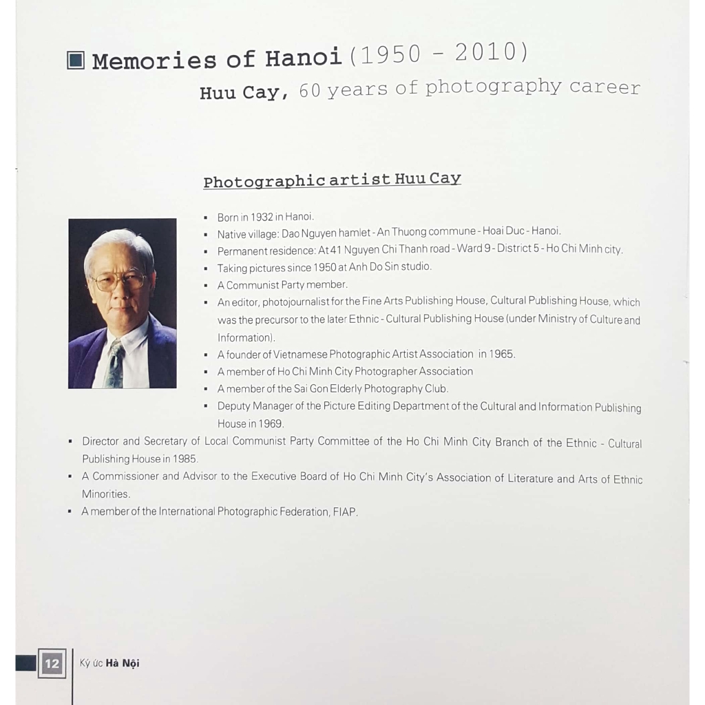 Sách - Ký Ức Hà Nội (1950 - 2010) - Reminiscences Of Hanoi (1950 - 2010)