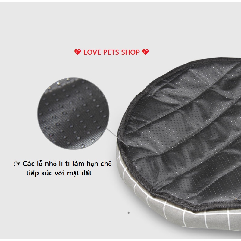 ĐỆM NẰM CHO CHÓ MÈO LÓT CHIẾU CÓI, NỆM NẰM CHO THÚ CƯNG (MẪU MỚI) - LOVE PETS SHOP