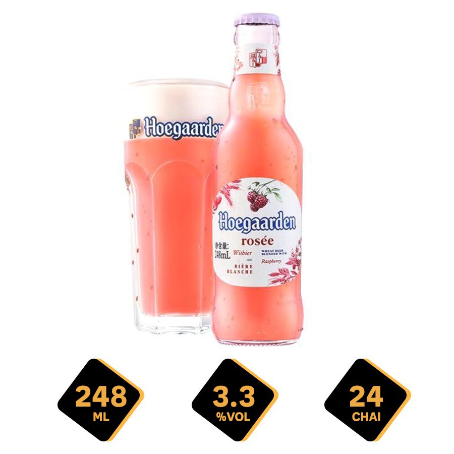 Thùng 24 bia Hoegaarden Rosee 248ml 3.3% -02