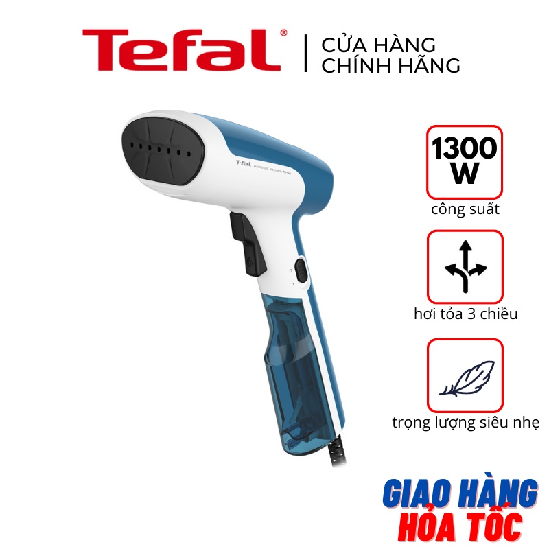 Bàn ủi hơi nước cầm tay Tefal DT6130E0 1300W nhỏ gọn du lịch - Hàng chính hãng