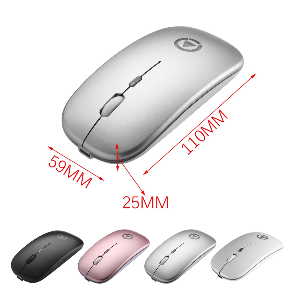 ❀SIMPLE❀ 1pc Work Long PC Laptop Ultra Thin Silent Button Super Slim Wireless Mouse